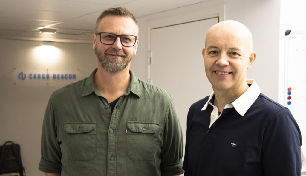 Olov Hisved and Daniel Lindberg at the office in Alfta.